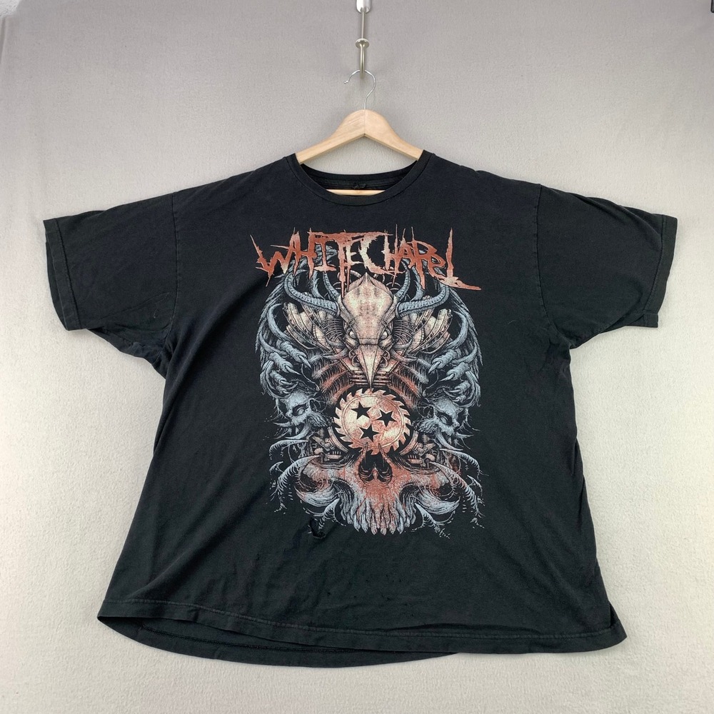 Whitechapel Tennessee T-Shirt Mens XL Black Deathcore Skull Graphic Band Tee